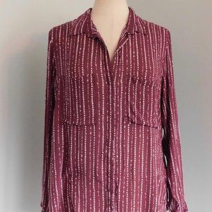 CLOTH & STONE Large Kerry Print Button Blouse